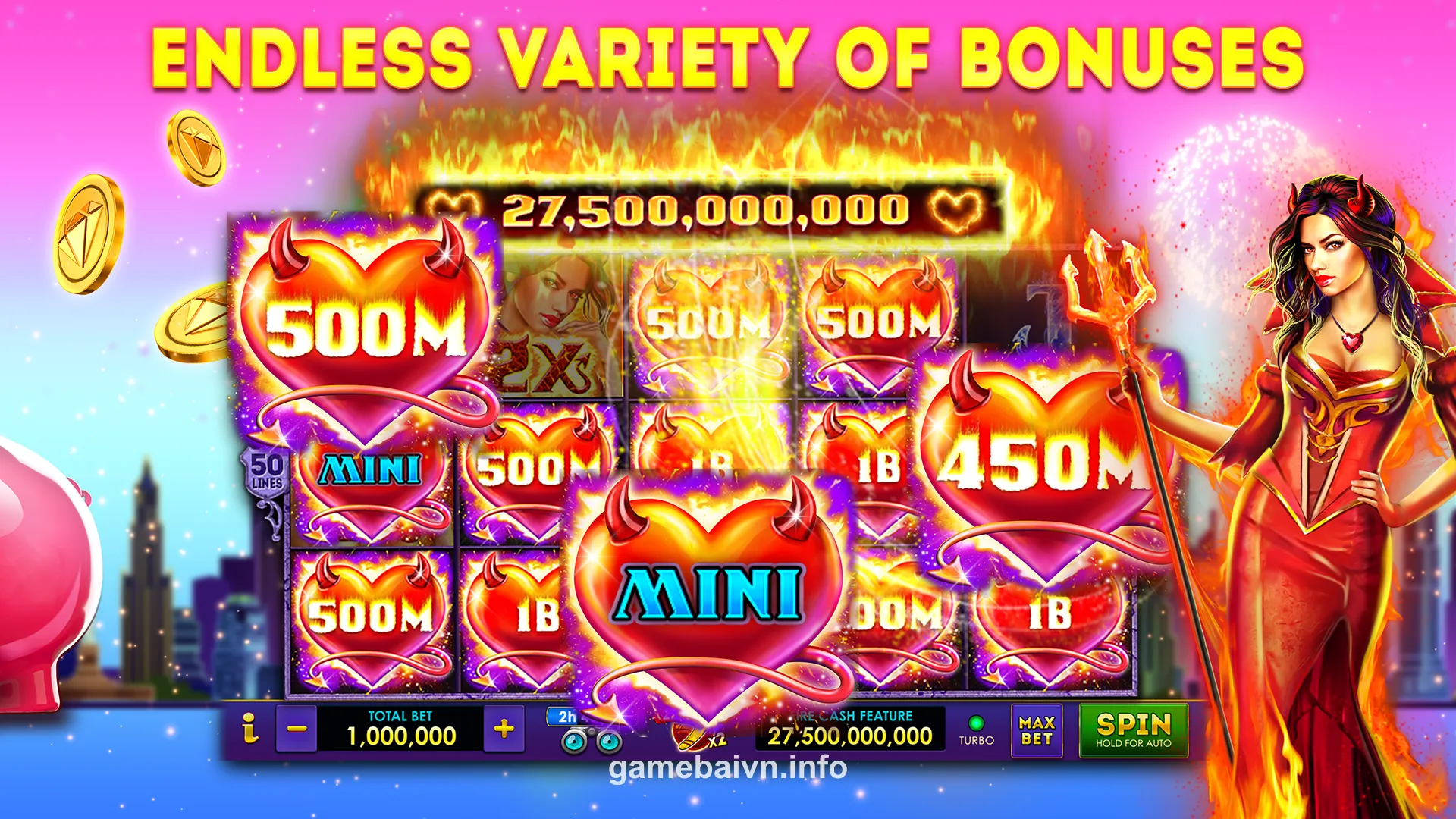 Giao diện ứng dụng game bài đổi thưởng